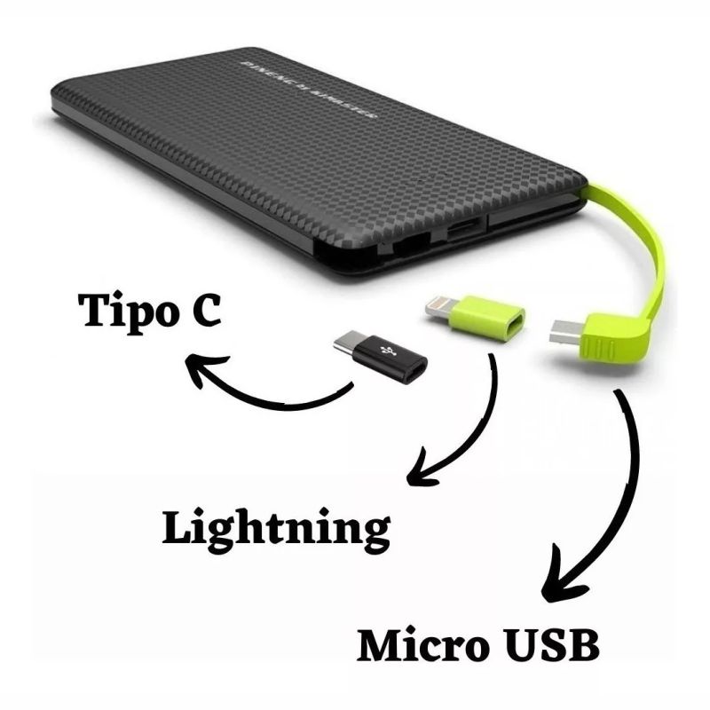 Carregador Portátil Power Bank Pineng 10.000mah Universal - Imagem 7